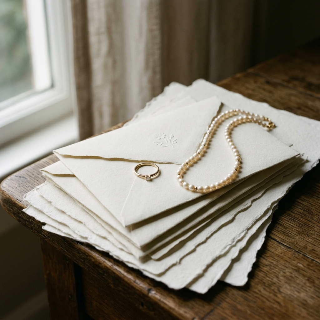 Bridal Jewellery and Envelopes